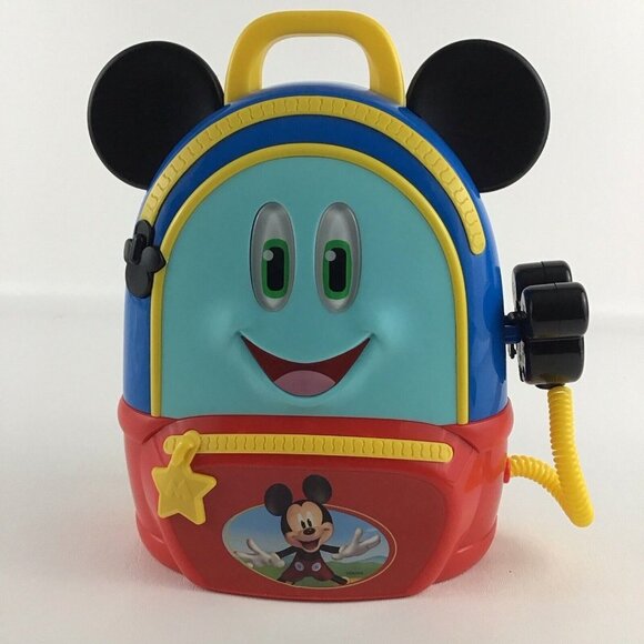 Disney Junior Mickey Mouse Funhouse Adventures Backpack Playset Binoculars Toy - Picture 2 of 10